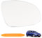 NewZC Auto Spiegelglas Rechts für VW Golf MK5 2004-2009/VW Pass-at 2007-2011/ Mago-tan 2006-2011/Sagi-tar 2006-2011/Lavi-da 2008-2012 - Beifahrerseite Spiegelglas Glas Beheizbar mit Hebelwerkzeug