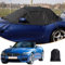 Autoabdeckung Ersatz Für BMW Z3/Z4, Halbgarage Autohülle Autoplane Winddichte Wasserdicht Halbabdeckung Für Allwetter UV-Beständige Vollgarage Regen Sonne Staub Schutz Mit Riemen Schwarz