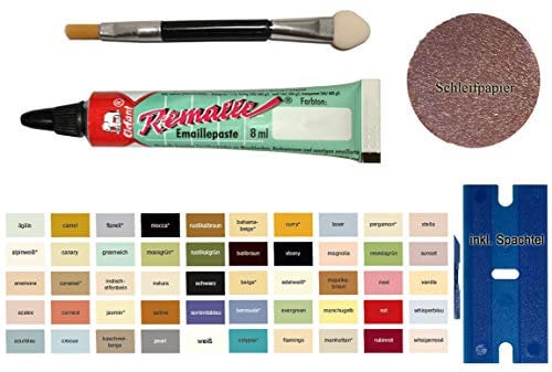 My-B-Style White enamel paint compatible with Mil & Ci appliances such as washing machines etc. In a 10ml elephant enamel repair kit