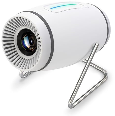 Vidéoprojecteur 4K Mini Projecteur Portable WiFi 6 BT 5.4, Projecteur Video avec Auto Keystone, 130 Pouces, 180° Rotation Compatible avec HDMI/TV Stick/USB/PS5 [App Intégrée]