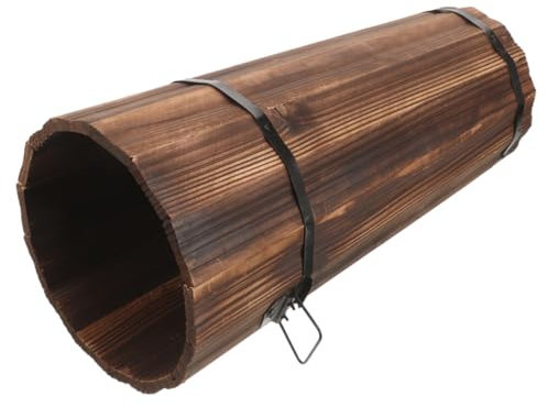 OUNONA Holz Regenschirmständer Mit Cane Und Fan Aufbewahrung Vintage Stil Praktischer Organizer Für Eingangsbereich Große Kapazität Platzsparendes Design Für Wohnzimmer Und Flur