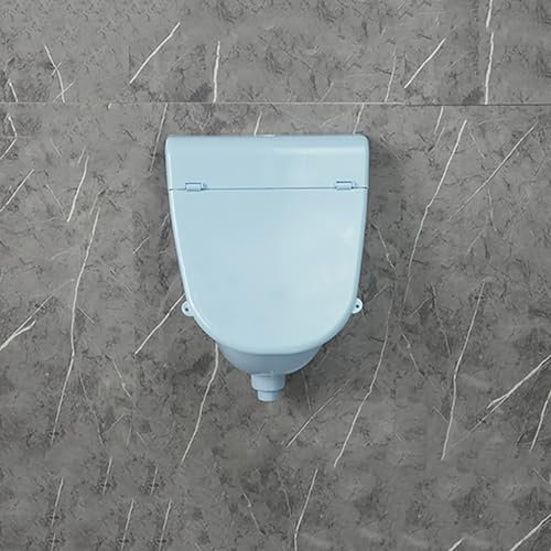 Wasserlose Urinale für Männer, wandmontiertes Kunststoff-Urinal mit manuellem Spülventil für Garage, Schuppen, Hinterhof