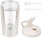 Jokapy Frullatore elettrico da 350 ml per shake, frullatore elettrico per shaker di proteine, usb, ricaricabile, shaker per proteine elettrico (bianco latteo)