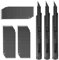 3 PCS Cutter Professional Retrattile 9mm - Coltello Taglierino Multiuso Con 30 Lama Sk5 Di Ricambio a Cambio Rapido, Ideale per Il Taglio Di Foglie, Carta, Feltro E Cartapesta