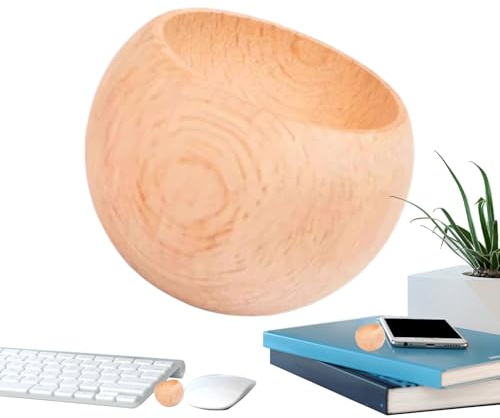 Holzdiffusor, Duftöl-Diffusor aus Holz, langlebig, tragbar, Aromatherapie-Lufterfrischer, perfekt für Sauna, Schrank, Badezimmer und Heimdekoration, 3 x 3 x 2,5 cm, Holz