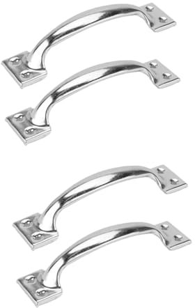 NUOBESTY 2 Sätze Türgriff Für Schiebetüren Garagentüren Küchen Und Holztüren Langlebig Und Rostfrei Einfache Montage Mit Komfortabler Griff Retro Design 2 Stück * 2