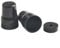 Fauhapyway Radiator Valve Cover Cap Black ABS Plastic Replacement Heating Pipe Fitting Drain Valve Protection 2/4 Pack Bottom Diameter(2PCS)