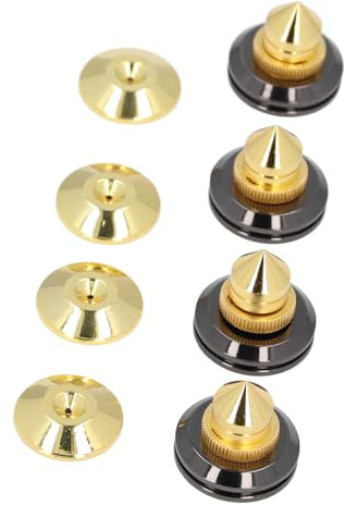 Lautsprecherspikes Ständer, 4 Packung mit schweren Metallverstellbaren Füße für Audiogeräte Turntable CD Player HiFi -System Vibrationsreduzierung