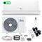 Kältebringer R290 Split Klimaanlage - 12000 BTU - 3,4 kW - Propan Klimagerät mit Heizfunktion, WiFi & App, bis 55qm, sehr leise - 5m Kupferleitung, Kältemittel R32, Montagematerial, Bodenkonsole