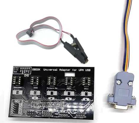 Aboiled UPA-USB ECU Programmer with Universal Eeprom Adapter Board SOP8 SOIC8 Clip V1.3 Test Cable