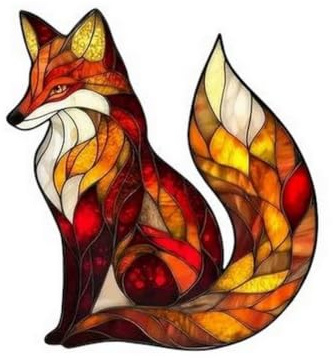 Brosche Schmuck Pin Schöner Fuchs aus Acryl.