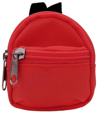 Ubric 1 Pcs Mini Puppe Rucksack, Puppenhaus Schule Zubehör, für pädagogische Einstellungen und Puppe Sammlungen