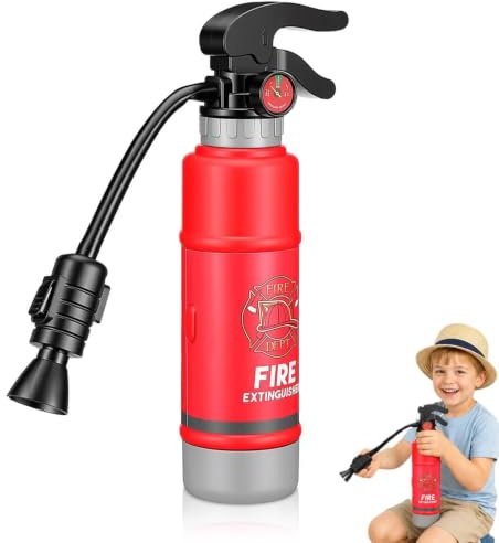 jojofuny Wasserpistole im Feuerlöscher Design Spielzeug Feuerwehr Wasserspritze für Kinder Outdoor Wasserspielzeug Garten Strand Pool Rollenspiel Spritzpistole