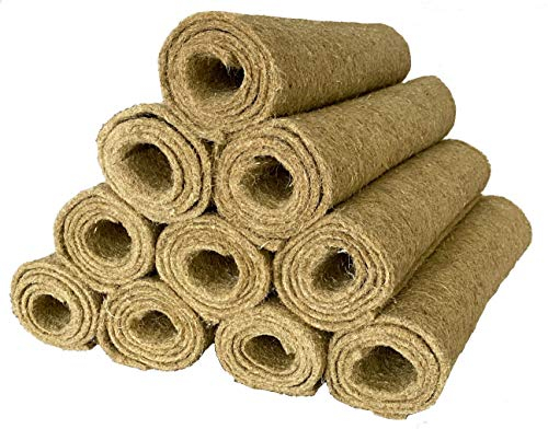 pemmiproducts Nagerteppich 100% Hanf, 130 x 60 cm ca. 5 mm dick, 10er Pack, Nagermatte, Hanfmatte für Kaninchen,Meerschweinchen, Nager,Hemp mat