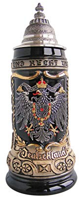 Zöller & Born Deutscher Bierkrug mit Nationalwappen 0,5 Liter ZO 1425/6969