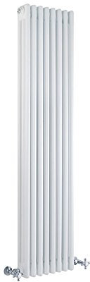 Milano Windsor White Cast Iron Style Vertical Triple Column Radiator - 1500mm x 380mm