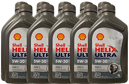 10L 10 Liter SHELL Motoröl Öl HELIX ULTRA Professional AM-L 5W30 für BMW LL-04