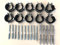 Sparset - 10 Stück Schraubrohrschelle 15-19 mm 3/8 mit Stockschraube 8x80 und Dübel 50x10