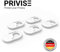 Privise – Cubierta para Webcam, Cámara de Celular, Smartphone, Teléfono Inteligente, Laptop, Computadora de Escritorio, Protector de Privacidad de plástico Ligero, 5 Piezas – Blanco