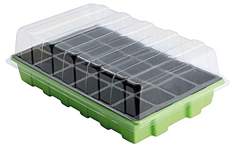 Saturnia Semiller Germination Greenhouse 24 compartimentos con bandeja antigoteo juego de 3 piezas
