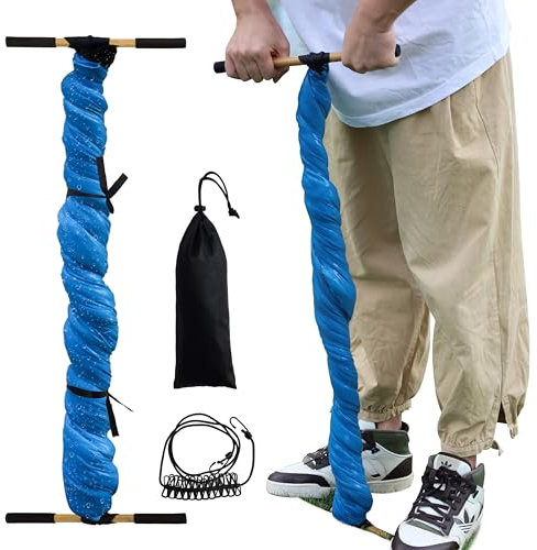 Tragbarer Trockner Camping ohne Strom - Wäsche Auswringer Tuch Set mit Wäscheleine - Auswringhilfe für unterwegs, Manueller Wäschetrockner Wäscheständer - klein, leicht & faltbar für Reisen, Urlaub