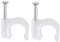 sourcing map Kabel-Clip, Koaxial-Nägel, Draht-Clips, 9 mm, Weiß, 40 Stück