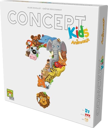 Asmoder- Concept Kids, CKA-FR01, Kinderspiel - Französische Sprache | 4+ ans et plus - 2+ Spieler - 15 à 30 Minuten de jeu - Jeu de société - Éducatif/Famille