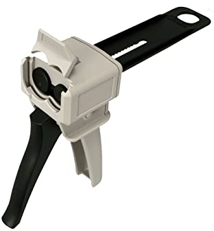 STC Doppelkartuschenpistole Profi Verarbeitungspistole für Kunststoffkleber Dosierpistole für alle 50 ml 1:1 Doppelkartuschen
