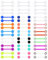 LAURITAMI 24 Pairs 14G Zungenpiercing Brustwarzenpiercing Leuchtet im Dunkeln Flexibel Acryl Gerade Zunge Barbell Nippelrings Stab Retainer Piercing Schmuck 14mm