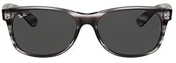 Ray-Ban Rb2132 New Wayfarer Gafas, Havana gris a rayas, 58 Unisex Adulto