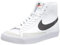 Nike Blazer Mid '77 Gymnastikschuhe, White Black Team Orange, 40 EU