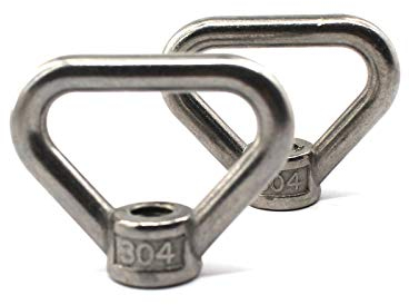 2 Stück M14 304 Edelstahl Heavy Duty Hebeöse Mutter Dreieck Form Schraubverschluss