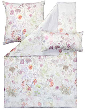 ESTELLA Mako-Satin Bettwäsche Alessia Multicolor 1 Bettbezug 200 x 220 cm + je 2 Kissenbezüge 80 x 80 cm + 40 x 80 cm