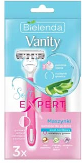 VANITY SOFT EXPERT Damen Rasierer 3 Stück in Folienverpackung mit Eurokonoch