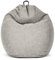 Green Bean Indoor Sitzsack mit 200 Liter mit EPS-Perlen Füllung Kuschelig Weich Waschbar - Drinnen Stoff Bodenkissen Liegekissen Sitzkissen Lounge - Silber Grau