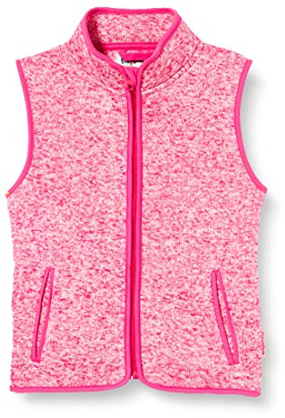 Playshoes Unisex Kids Knitted fleece vest 420102, 18 - Pink, 152
