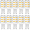 G9 LED Glühbirnen ohne Flimmern 3W Entspricht 20W 25W 28W 33W Halogenbirnen, Warmweiß 3000K, G9 Sockel Energiesparende LED Lampe, Nicht dimmbar, CRI>85, AC 220-240V, 10er Pack