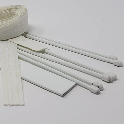 Roman Blind Rod, Base Bare & Roman Blind Tape pack (90cm)