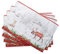 Maison d' Hermine Stoff-Tischset, 100% Baumwolle Set mit 4, 33cmx48cm dekoratives, waschbares Tischset, Partys & Camping, Christmas Tradition – Erntedankfest/Weihnachten