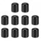 sourcing map 10Pack 20mm Schützer Gummi Endkappen Abdeckung für Schraube Möbel Rohr Schwarz