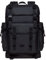 KAUKKO Leder Groß Rucksack Damen Herren, Vintage Wanderrucksack mit 14 Zoll Laptopfach für Arbeit, Ausflüge, Uni, 23L, Schwarz-K1018