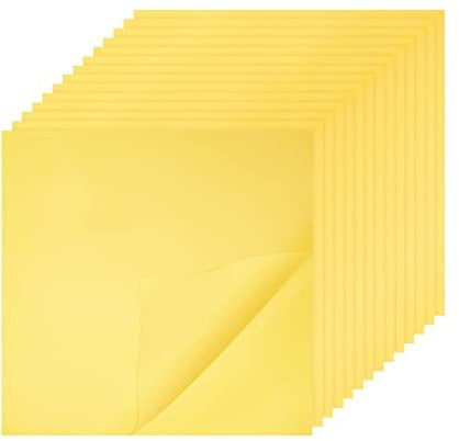 BENECREAT 15 Sheets Polyimide Film, 15.9x15.9cm Insulated High Temperature Resistant Tape Stickers, Heating Tape Gold Heating Film Stickers for 3d Printers,0.05mm Thick