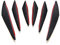 Splitter Frontspoiler Für Jaguar XK XF XJ8 XK8 XRR Auto Frontschürze Lip Dekoration Diffusor Halter Protector (Farbe : Black)