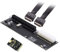 cablecc PCI-E 3.0 M.2 M-Key to Oculink SFF-8611 SFF-8612 Host Adapter for GPD Win Max2 External Graphics Card & SSD