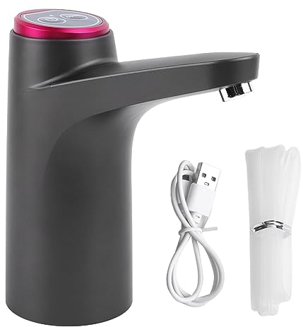TOPINCN Bomba Dispensadora de Agua Eléctrica Inalámbrica, Bomba de Agua Potable Automática Bomba de Botella Eléctrica de Carga USB Portátil para Agua Embotellada, Bomba de Agua Potable
