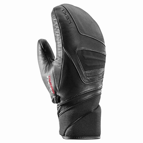 LEKI Griffin 3D Women Mitten - Damen Leder Fausthandschuhe mit Trigger 3D - Black, Gre:7.5