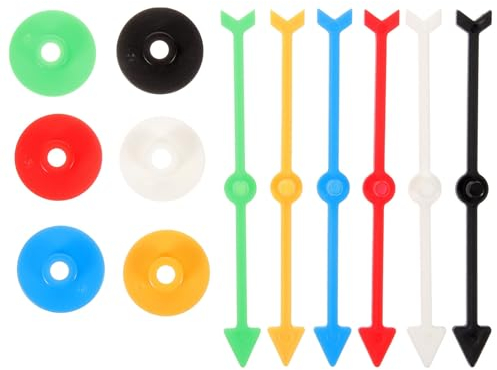TOYANDONA 6 Stücke Saugnapf Zeiger Spielpfeile für zum Drehen Gewinnrad Pfeile Lotterie Rad Spiel Glücksspiel Rad Kunststoff Lotteriespiele Brettspiel Kinder Party Spielzeug