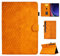 Hülle für Samsung Galaxy Tab S10 Ultra 2024/ S9 Ultra 14.6 Zoll 2023, PU Leder Tablet Schützhülle Multi-Winkel Ständer Cover Case mit S Pen Halter für Samsung Galaxy Tab S10 Ultra/ S9 Ultra, Orange