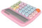 Ozgkee Calculatrice Colorée à 12 Chiffres Calculatrice à Clavier Mécanique Calculatrice de Bureau électronique pour Le Bureau de L'école à Domicile (Rose)