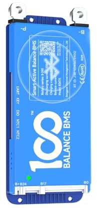 100BALANCE 60A 4-8S Smart BMS Standardausführung mit Active Balancer und integrierter Bluetooth APP/UART für Lithium Akku NCM/LFP/LTO Pack
